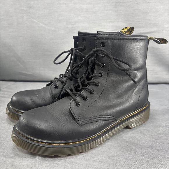 Dr. Martens Shoes - Dr. Doc Martens 1460 J Pascal Boots Soft Leather Black Size 5 US Women Men's 4